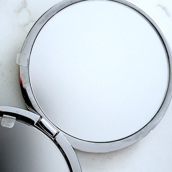 Rare Beautiful Classic HD Dior Silver Double-Sided Magnetic Compact Mirror NWB - Picture 6 of 8